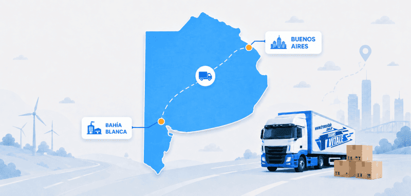 Corredor principal entre Bahía Blanca y Buenos Aires
